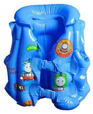Produktbild von Aufblasbare blaue Schwimmweste für Kinder Thomas Train