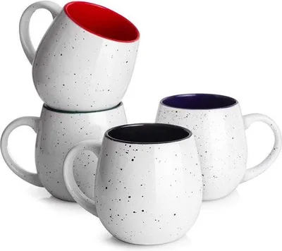 Produktbild von Keramische Koffiemokken-Set 620 ml, für Kaffee, Tee und heißen Kakao, Geschenk für Weihnachten