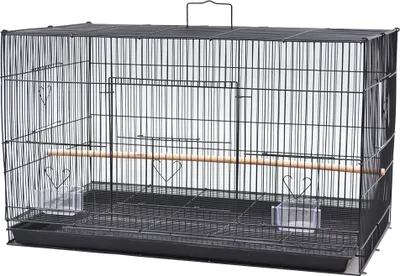 Produktbild von Vogelkäfig Vogelheim für Wellensittiche 75.5*45*45cm Schwarz