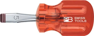 Produktbild von PB Swiss Tools Kurzer Schraubendreher, 4 mm