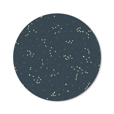 Produktbild von MuchoWow® Mauspad Mousepad Sterne - Himmel - Muster 30x30 cm - Mousepads - Maus Mat - Pad - Mausunterlage - Tischunterlage - Schreibtischmatten