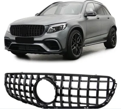 Produktbild von Kühlergrill Schwarz passend für Mercedes GLC X253 + Kamera Sport-Panamericana GT