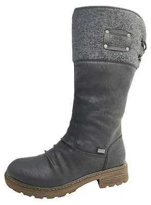 Image de Chaussures de randonnée pour femmes Rieker, bottes doublées, couleur noire, style décontracté
