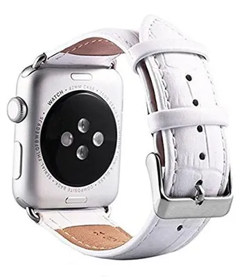 Productafbeelding van Leren Horlogeband met Krokodillenpatroon voor Apple Watch