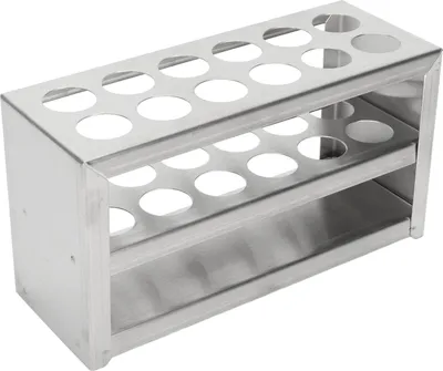 Produktbild von Reagenzglasgestell aus Metall,Zentrifugenröhrchenhalter,Reagenzglashalter,Reagenzglasgestell aus Edelstahl,Zentrifugenröhrchengestell,19mm Reagenzglasgestell