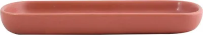 Produktbild von MSV® Ablageschale, Aufbewahrungsschale „Maonie“, edle Ablage für Schmuck und Bad-Utensilien aus hochwertiger Keramik, 25,5 x 11,5 x 2 cm, matt terracotta rot