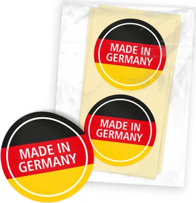 Produktbild von itenga 24x Sticker mit Text Germany rund 4cm