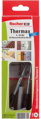 Zdjęcie produktu dla System montażowy Fischer 2x Thermax 8/80 M6 B - 45680