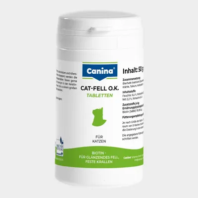 Produktbild von 50 g Canina Cat Fell O.K. Tabletten Katze