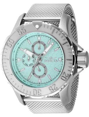 Produktbild von Invicta Vintage 48012 Herrenuhr - Quarzwerk - Edelstahl mit blauem Zifferblatt - 49 mm