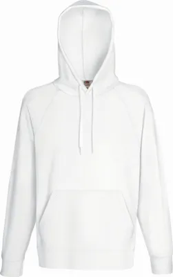 Produktbild von Raglan Kapuzen Sweater | Fruit of the Loom (FOL62140), Farbe:white, Größe:S