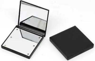 Immagine prodotto di INF Specchio per Trucco LED - Pieghevole con 6 Luci, Portatile per Viaggio Nero