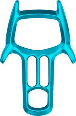 Mago 8 Abseilachter von Edelrid in leuchtendem Blau; geeignet für Klettern und Abseilen.