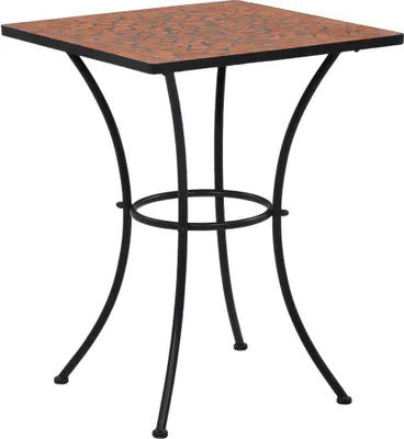 Image de Table de bistro mosaïque Terre cuite 60 cm Céramique