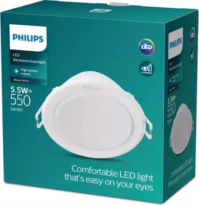 Produktbild von Philips Funktional Downlight, LED, 4000 K, 220-240 V, Weiß