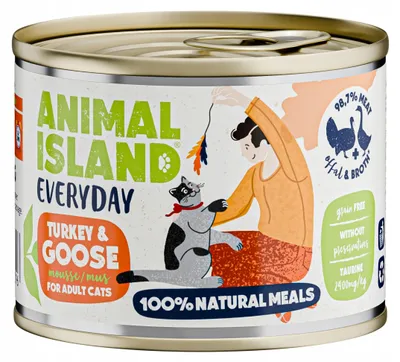 Produktbild von Katzenfutter ANIMAL ISLAND Turkey 200 g