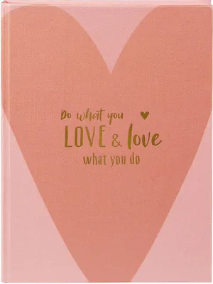 Produktbild von Goldbuch Notizbuch love what you do 15x22 cm goldprägt blanko 200 Seiten Efalin