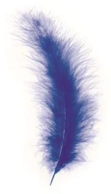 Produktbild von GLOREX Marabufedern ca.15 Stück Blau