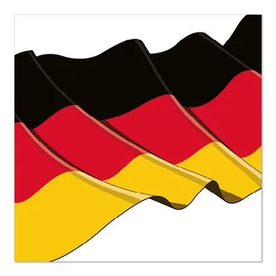 Produktbild von Papstar Servietten, 3-lagig 1/4-Falz 33 cm x 33 cm "Germany", 12 x 50 Stück