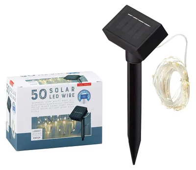 Zdjęcie produktu dla Łańcuch świetlny LED z miedzianym przewodem, 50 diod LED, 590 cm
