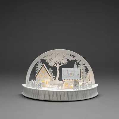 Produktbild von Konstsmide 3280-210, Leichte Dekorationsfigur, Weiß, Holz, Ambiente, Schlafzimmer, Café, Kinderzimmer, Flur, Homeoffice, Hotel, Laden, IP20
