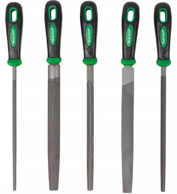 Produktbild von PolishLook 5-teiliges Raspel-Set für Metall 200mm Hartstahl