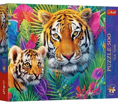 Produktbild von Puzzle Trefl 500 Teile Tiger Im Dschungel Premium Plus Qualität