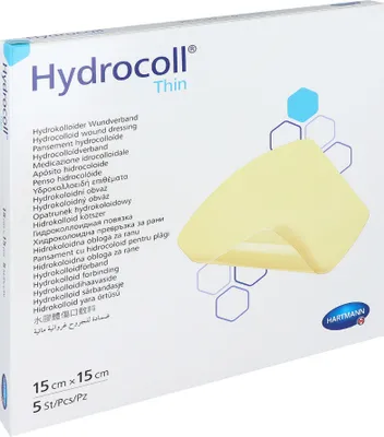 Produktbild von Hartmann Hydrocoll® thin Verband 15x15cm | Packung (5 Stück)