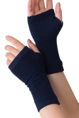 Produktbild von Prettystern Kaschmir Pulswärmer Halbhandschuhe Hand-Stulpen Fingerlose Cashmere