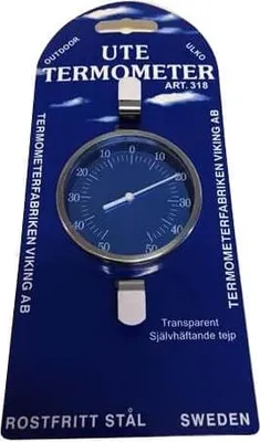 Obrázek produktu pro TEPLOMĚR FABRICEN Teploměr vnitřní/venkovní Nerezová ocel 75 mm