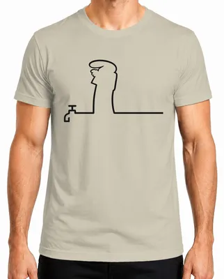 Productafbeelding van La Linea Balum, stripfiguurtje, animatiefilm, Osvaldo Cavandoli, heren T-shirt, naturel, maat S