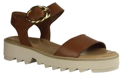 Produktbild von Paul Green 6189-019 Damenschuhe, Sandalen, Leder, Braun, Supersoft - Damenschuhe Sandalette / Sling, Braun, leder (classic calf)