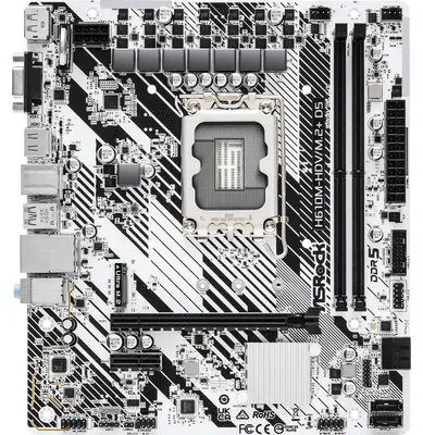 Immagine prodotto di ASRock H610M-HDV/M.2+ D5 - Scheda madre - micro ATX - Presa LGA1700 - Chipset H610 - USB 3.2 Gen 1, USB-C 3.2 Gen 1 - LAN Gigabit - Grafica integrata (CPU necessaria) - Audio HD (8 canali) (H610M-HDV/M.2+ D5)
