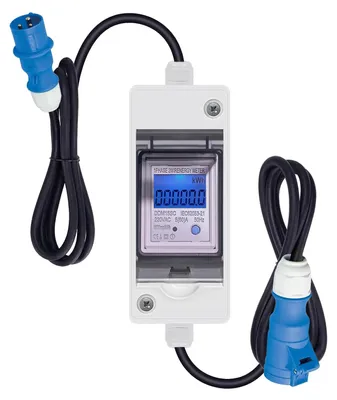 Digitaler Stromverbrauchsmesser IP65, 230 V, LCD, tragbar