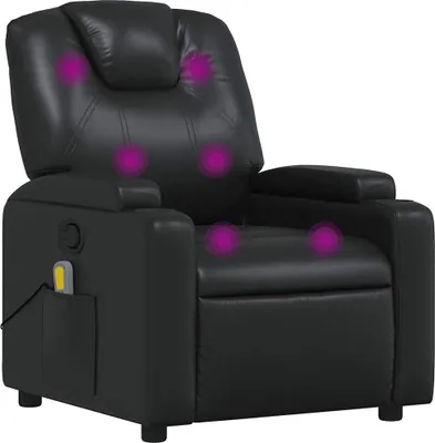 Produktbild von vidaXL Massagesessel Schwarz Kunstleder