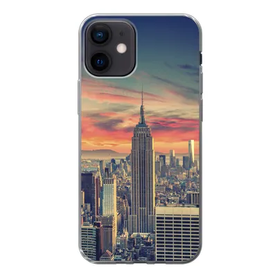 Produktbild von MuchoWow® Handyhülle Schutzhülle Hülle für iPhone 12 New York - Manhattan - Empire State Building Silikon Softcase Handy Hülle - Schutzhülle