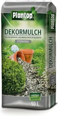 Produktbild von Plantop Dekor Mulch steingrau 50l