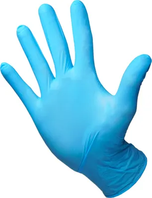 Produktbild von DULA Nitril-Handschuhe - Größe S - Einweghandschuh - Puderfrei - Blau - 100 Stück