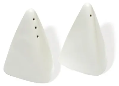 Image de Maxwell and Williams White Basic Coupe MW salière et poivrière Basics Pyramid