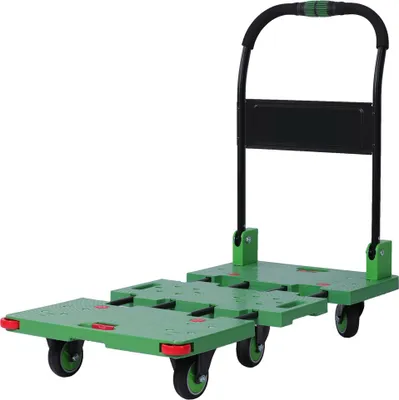 Produktbild von Verstellbarer Plattformwagen, Tragfähigkeit 400 kg Grün  x  x  - Grün - Polypropylene (PP) - In -  & Outdoor - Nutzung - JOI - 023