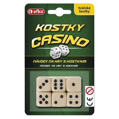 Obrázok produktu pre Efko hrať kocky kasíno keramické