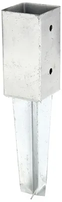 Produktbild von Alberts Bodenhülse | für Vierkantholzpfosten, zum Einschlagen | feuerverzinkt | 71 x 71 mm