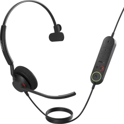 Zdjęcie produktu dla Jabra Engage 40, Przewodowa, Biuro/centrum telefoniczne, 50 - 20000 Hz, 45 g, Zestaw słuchawkowy, Czarny