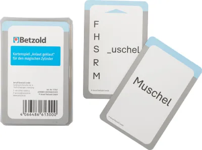 Produktbild von Betzold Anlaut geklaut - Karten für den Magischen Zylinder, Kartenset | Lernspiel | Magischer Zylinder für Selbstständiges Lernen