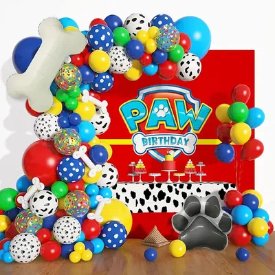Produktbild von Paw Patrol Pawpatrol Party Set Girlanda Dekorace Dětská narozeninová oslava 141ks. Narozeniny