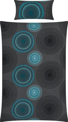Produktbild von REDBEST Bettwäsche anthrazit-petrol 1x 135x200 cm + 1x 40x80 cm