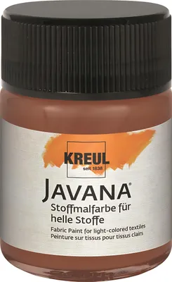 Produktbild von KREUL Javana Stoffmalfarbe für helle Stoffe Rehbraun 50 ml