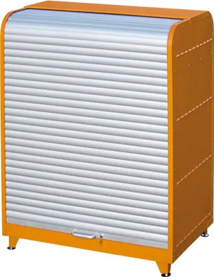 Produktbild von Bauer Gefahrstoff-Rollladenschrank RSG-1, max. 2x 200-l-Fässer, Gelborange
