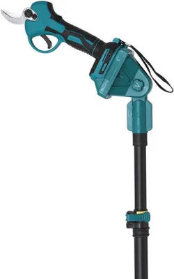 Imagen del producto de Tijera eléctrica de podar: Tijera de jardín inalámbrica de 18 V con un mástil telescópico de 250 cm para podar ramas