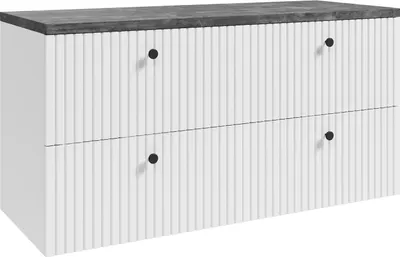 Obrázek produktu pro Badplaats Skříňka pod Umyvadlo Saros 120 cm - Bílá - Skříňka s Deskou